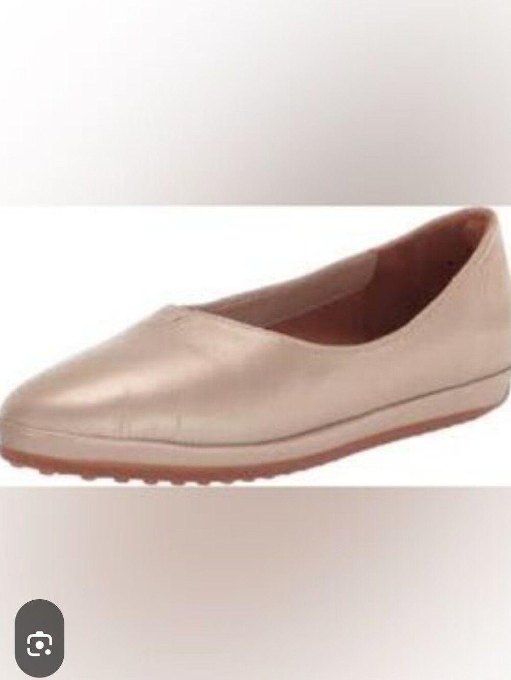 L' Amour Des Pieds Xavar Flats Metallic Champagne Gold Leather Size 9.5M